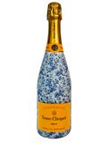 Beau Bottles Wrap Veuve Grandmillenial Blue Floral