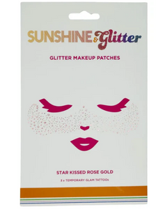 Sunshine & Glitter Face Tattoo - STAR KISSED ROSE GOLD