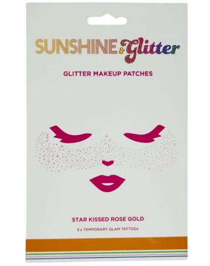 Sunshine & Glitter Face Tattoo - STAR KISSED ROSE GOLD