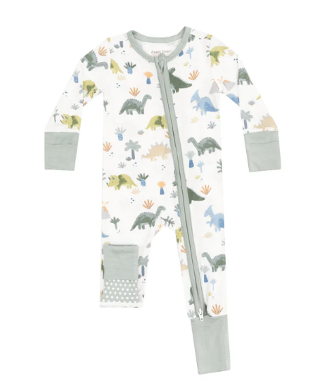 Soft Dinos 2 Way Zipper Footie