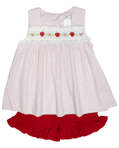 Smocked Strawberry Set