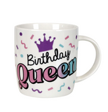 Birthday Queen Mug w/Glasses