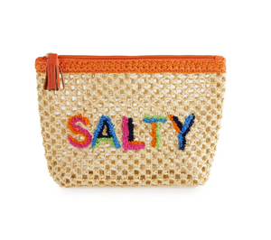 Antigua "Salty" Zip Pouch, Natural