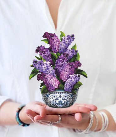 Mini Garden Lilacs Pop-Up Card