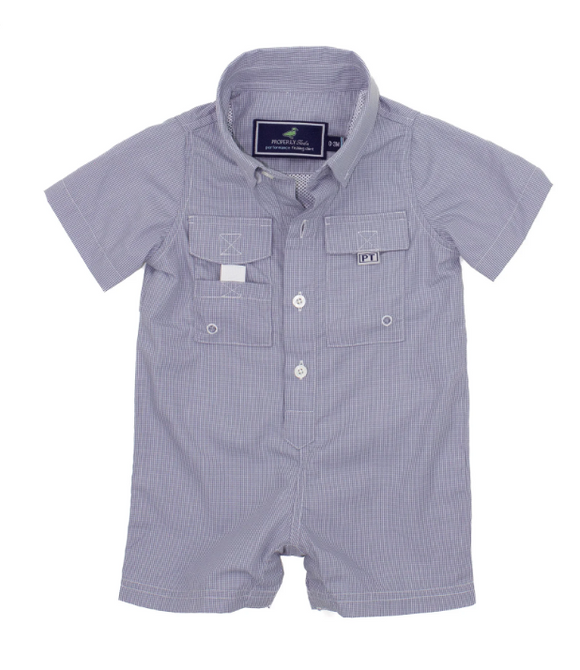 Properly Tied Fishing Shortall Jet Gray