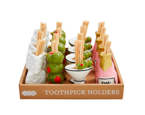 Wine & Cheese Toothpick Caddy Sets