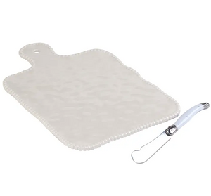 Perlette Cheese Board W Knife
