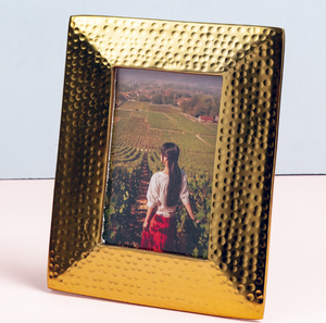 Hammered Gold 4x6 Picture Frame