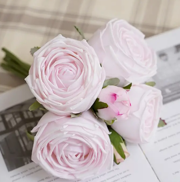 6-stem Bundle-Real Touch Rose Bouquet