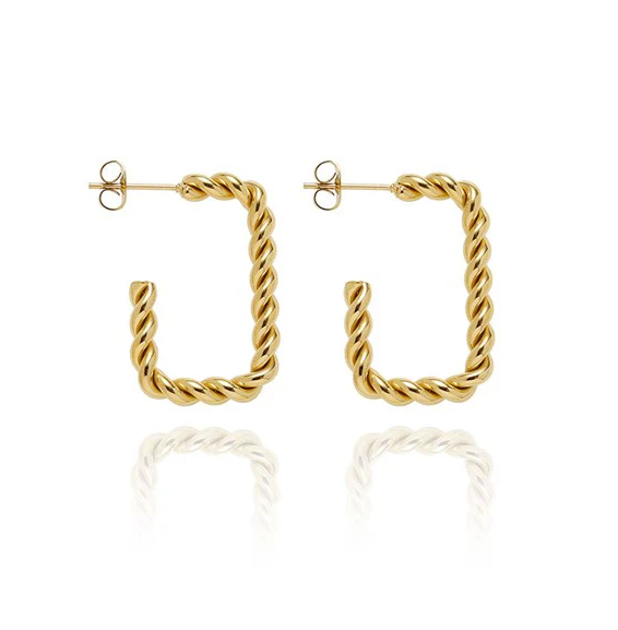 Aubrey Adele Rectangle Rope Earrings