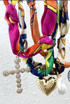 Scarf bandana Charm Necklaces