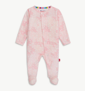 Pink Doeskin Modal Magnetic Me Footie