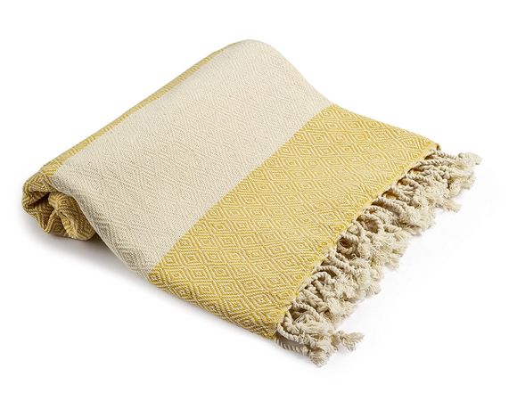 Turkish Beach Towel - Golden Yellow