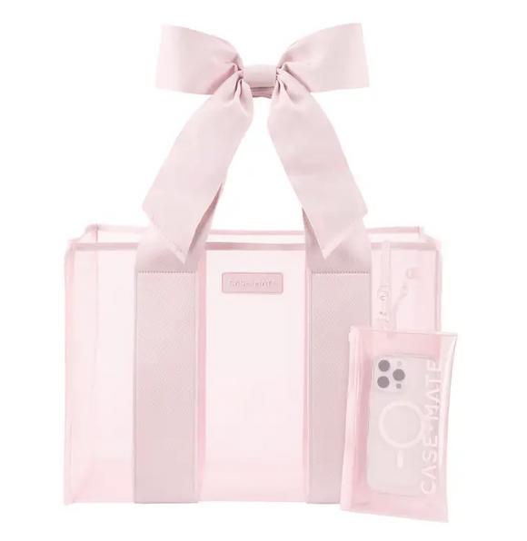 Special Edition Bow Beach Tote with Phone Pouch