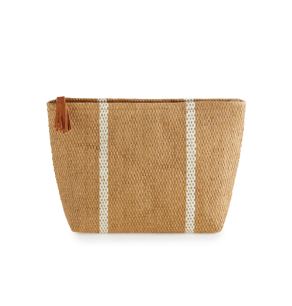 Riva Zip Pouch, Tan