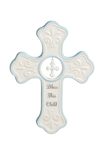Blue Hanging Cross