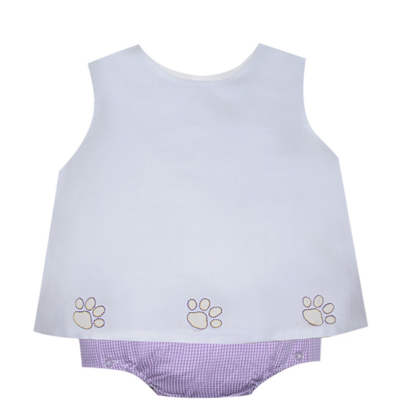 Purple & Gold Diaper Set