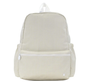 TRVL Gingham Pearl Gray Backpacker