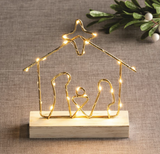 Light Up Wire Nativity