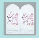 Standing on the Word socks with floral design and Numbers 6:24
