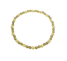 Aubrey Adele beaded gold and satin 4mm bracelet