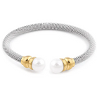 Bracelet with gold accents and pearls