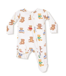 Teddy Bear 2 Way Zipper Footie