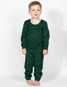 Kid's Woodsy Deer Long Sleeve Pajamas