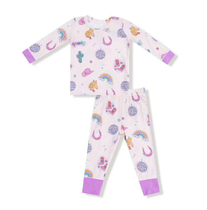 Disco Cowgirl Long Sleeve Pajama Set