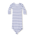 Vintage Stripe - Blue Knotted Gown