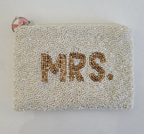 Mrs Beaded coin purse