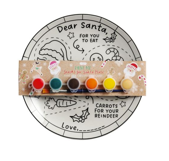 DIY Paint Me Santa Plate