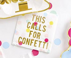 Foil Beverage Napkins - Calls For Confetti - 20ct