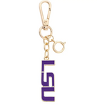 LSU Tigers Enamel Logo Bag Charm
