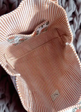 Clancy Orange Floral Scalloped Tote Bag