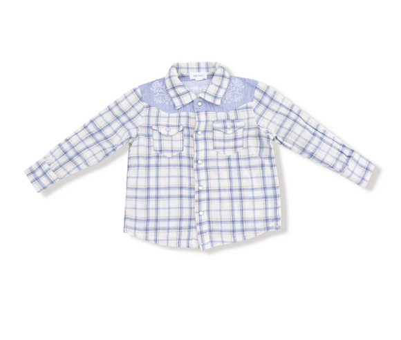 Long Sleeve Western Pearl Snap Shirt