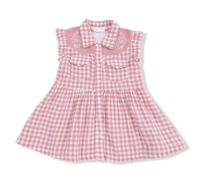 Western Pearl Snap Dress