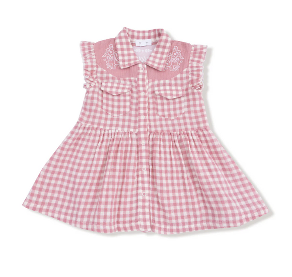 Western Pearl Snap Dress