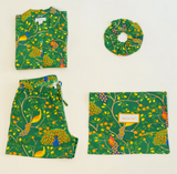 Fearless Peacock | Short Sleep Gift Set - Green