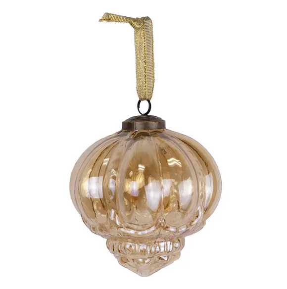 Varese Glass Ornament Gold 4