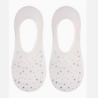 Pink Crystal No Show Socks