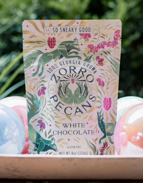 White Chocolate Covered Pecans - 8oz