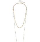 Laguna 2-Row Layered Necklace in Shiny Gold