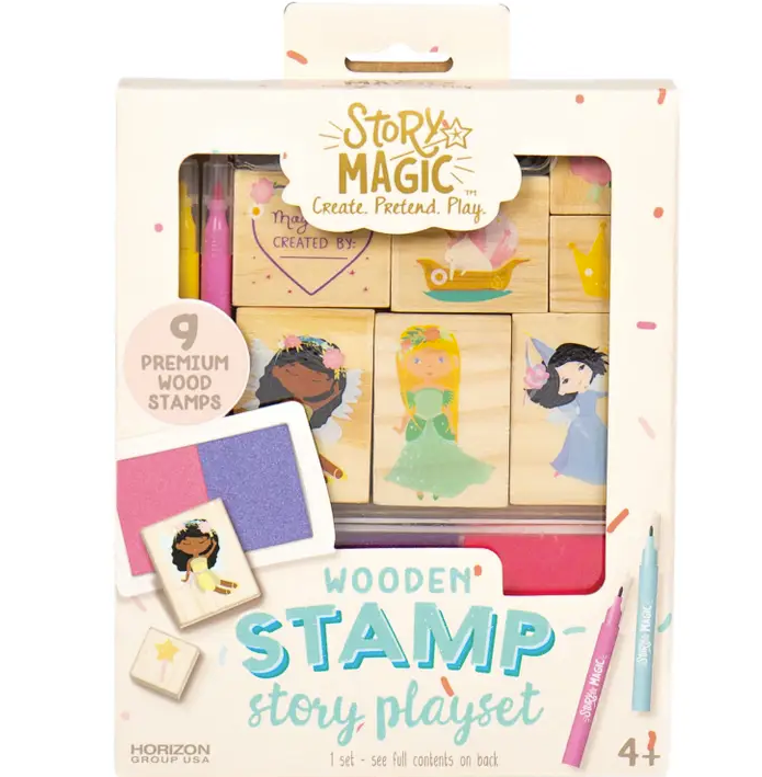 Mini Wooden Stamp Set 6-unit Case Pack