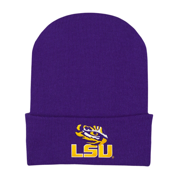 LSU Newborn Knit Cap