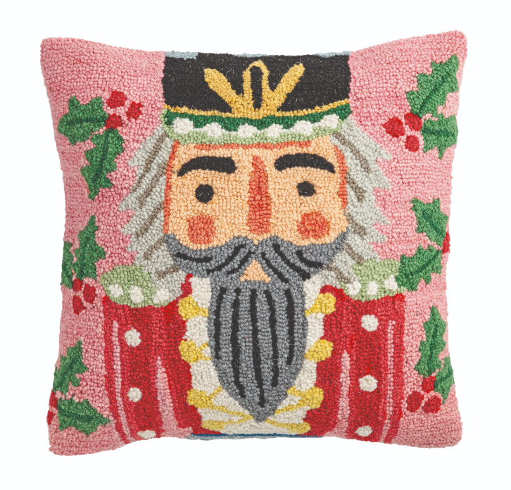 Square Nutcracker Wool Pillow