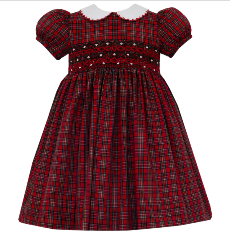 Diana Red Plaid Dress