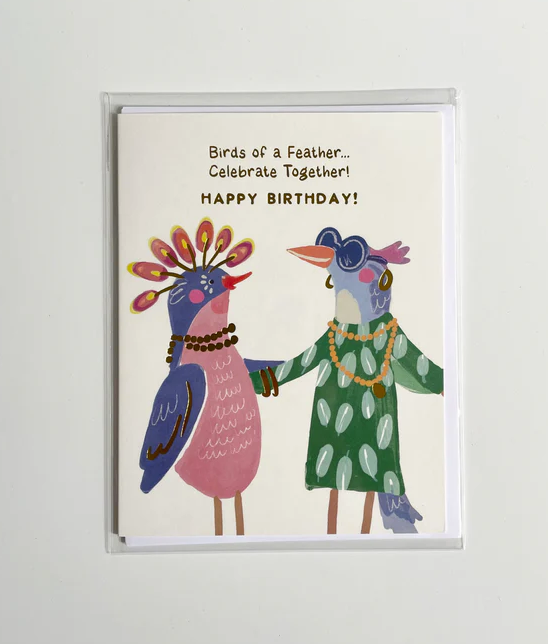 Stannie & Lloyd Greeting Card - Birds of a Feather