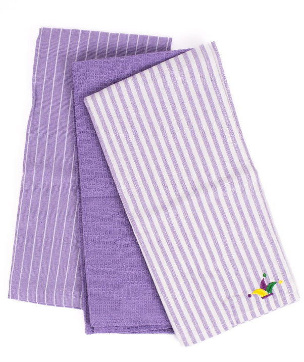 Mardi Gras Crown Hand Towel Set of 3