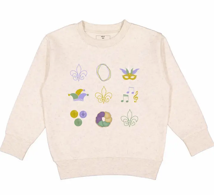 All Things Mardi Gras Crewneck 
